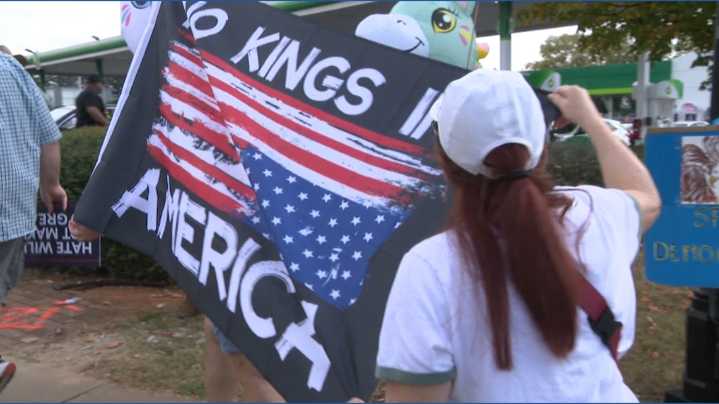 Hundreds march in 'No Kings' protest in DeKalb Co.