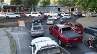 Caos y maniobras peligrosas en plena Libertador por trabajos de repavimentación