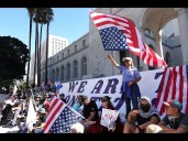 LIVE: Protest near downtown LA federal building