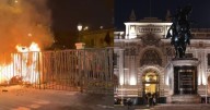 Prenden fuego en las afueras del Congreso durante marcha nacional del 15 de octubre