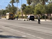 12-year-old girl killed after colliding with Las Vegas school bus