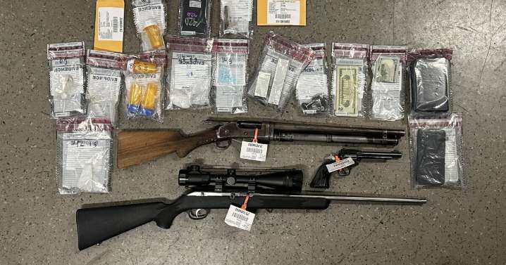 Deputies discover firearms, narcotics and explosive device during traffic stop