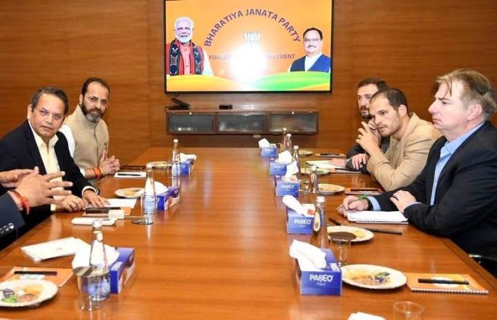 BJP hosts US media, think-tank leaders at its headquarters