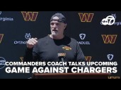 Dan Quinn shares thoughts ahead of Commanders vs. Chargers