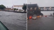 Reportan Inundaciones en Chalco a la Altura de la Autopista México