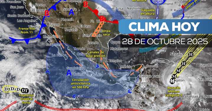 Frente frío 11 llega con lluvias, viento y heladas: así estará el clima este martes en México