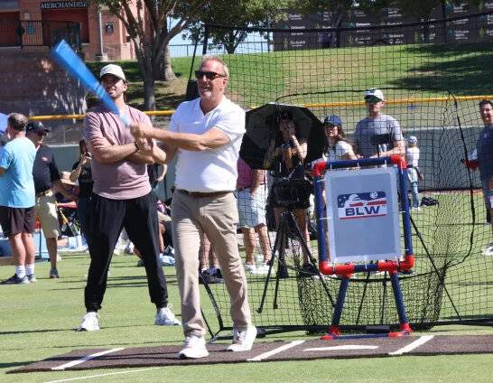 Kevin Costner helps launch Big League Wiffle Ball at Scottsdale Stadium