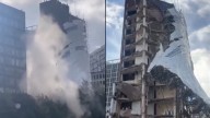Watch: Manchester city centre building collapses, forcing hundreds to evacuate