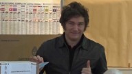 Votó Javier Milei: gran operativo de seguridad en Almagro