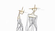 Blanca Llandres se casa con Alberto Herrera en un vestido de novia de inspiración bucólica y velo de organza de seda natural