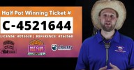 Winning West Side Nut Club Fall Festival Half Pot ticket number