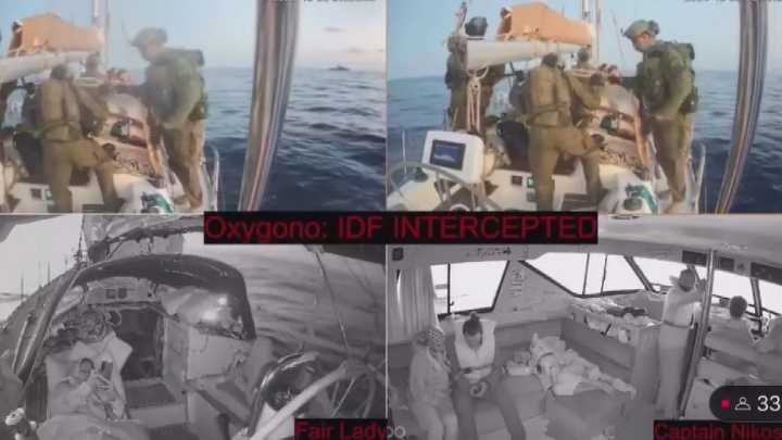 Israel interceptó la flotilla humanitaria con rumbo a Gaza