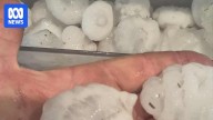 Large hailstones hammer parts of south-east Queensland as severe storms loom