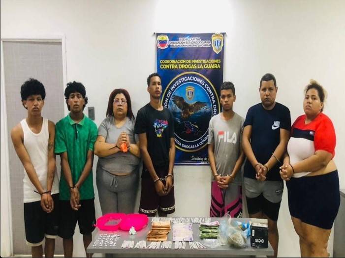 Cayó parte de la banda “Gordo Catire”: siete detenidos por venta de drogas en La Guaira
