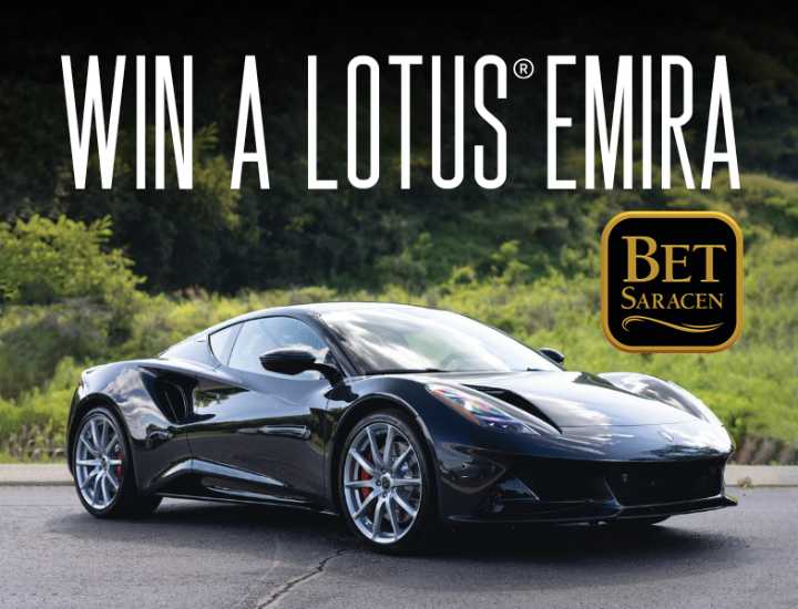 Play to Win a Lotus Emira at Saracen Casino Resort