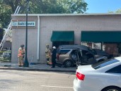 Car careens into building near downtown Lincoln