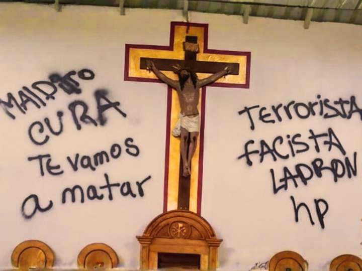 Rechazan amenazas de muerte a sacerdote en Guárico y vandalización de iglesia