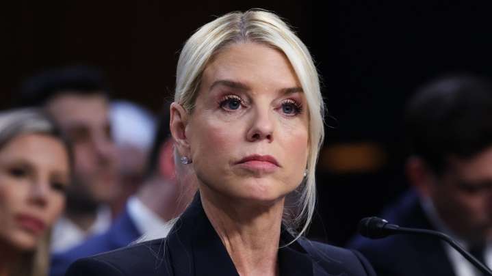 6 Times Pam Bondi Was Caught Wearing Odd Shirts That Look Like Grandma's Couch