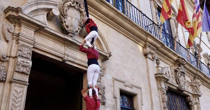 La diada castellera luce en Palma