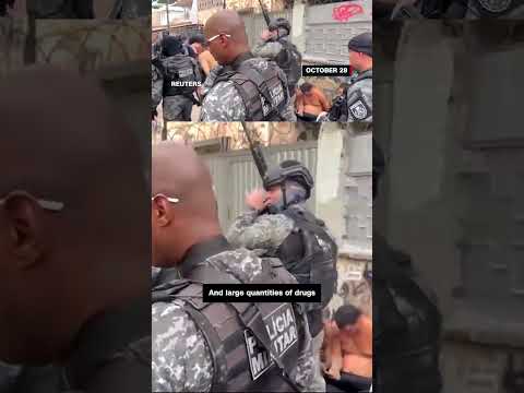 Largest ever police raid in Brazil's favela leaves at least 64 dead