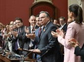 Unions, red tape and 'radical Islamists': Legault lays out his battles in inaugural address