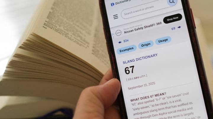 Dictionary.com's 2025 word of the year, '67,' means nothing and everything at once