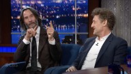 Keanu Reeves and Alex Winter explain Waiting for Godot to Stephen Colbert and its a total trip