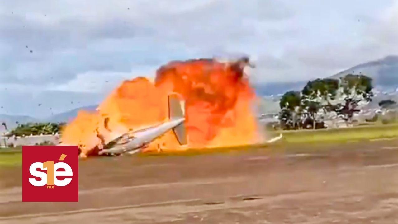 Avioneta se estrella e incendia al despegar en Venezuela: dos muertos