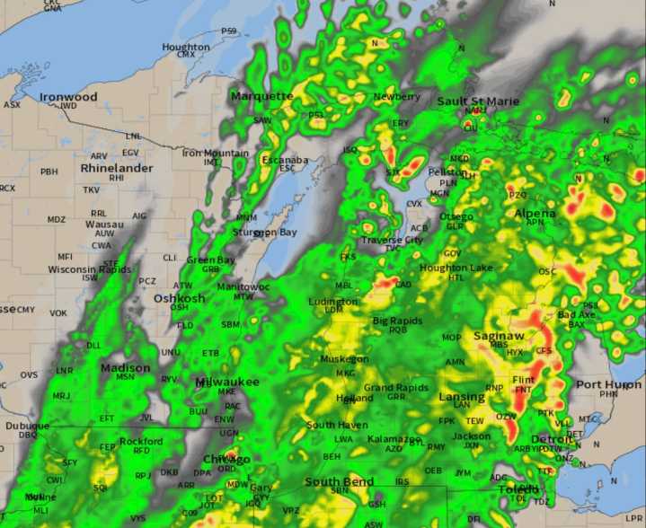Weekend storm update: Isolated tornado added to part of Michigan forecast, heavy rain too