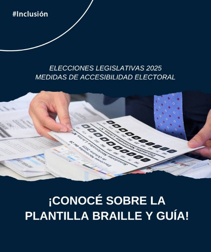 Elecciones 2025: detallaron sobre la BUP y las medidas de accesibilidad para personas con discapacidad