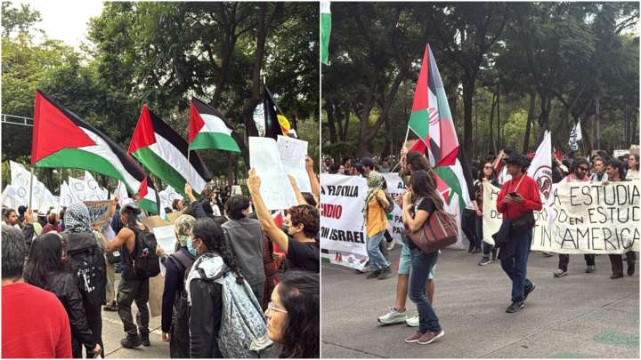 Marcha Pro Palestina Hoy CDMX: Manifestantes se Dirigen a Embajada de EUA