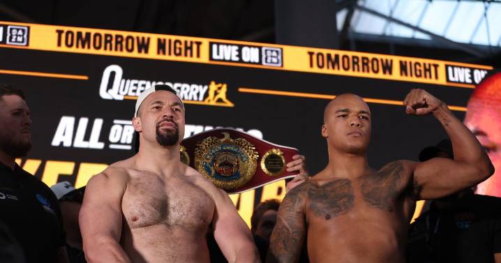 Fabio Wardley vs Joseph Parker tale of the tape as Brit weighs in 20lbs lighter than Kiwi