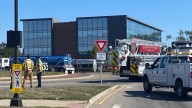 Roundabout in Dublin closed due to overturned tanker truck