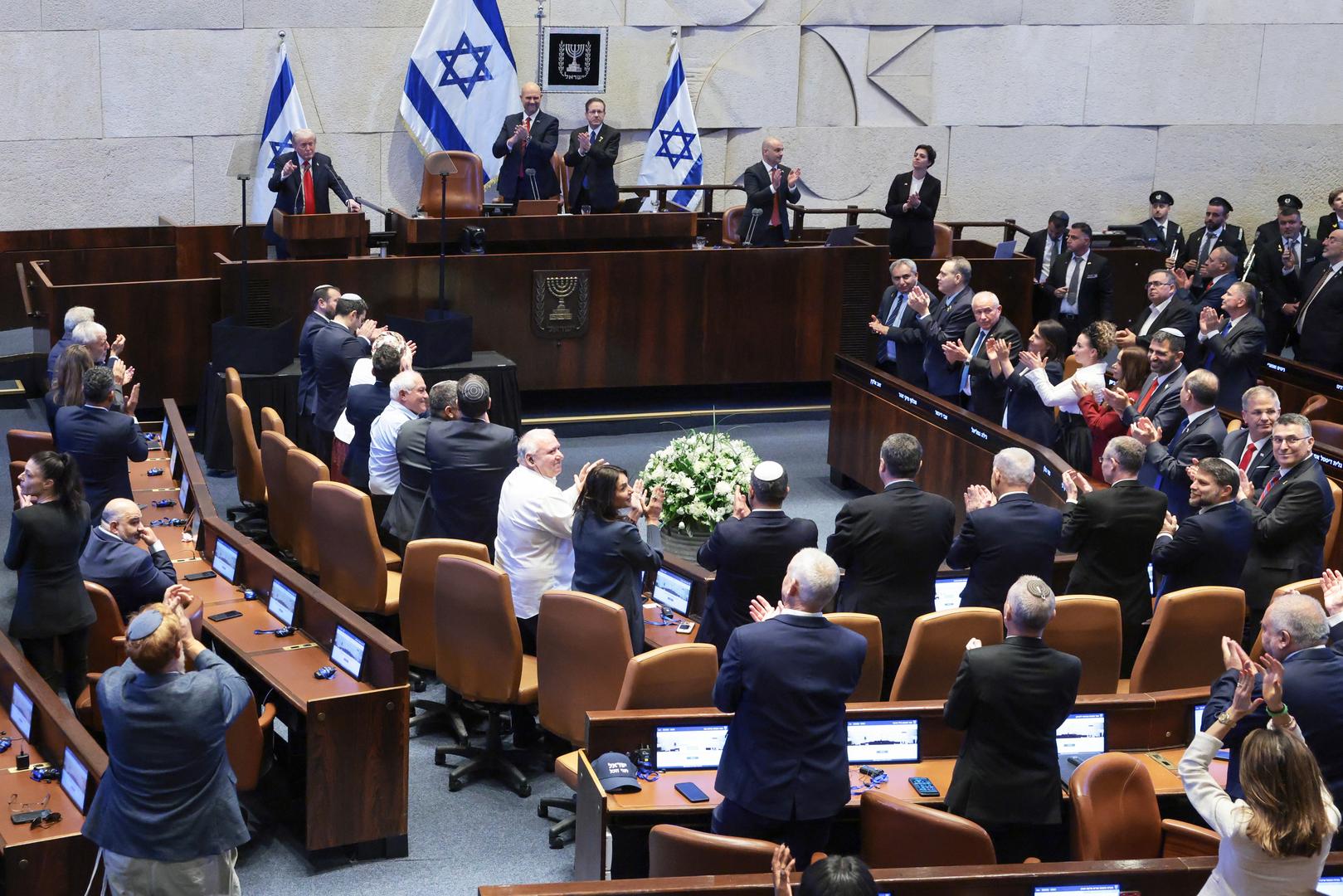 AP reporter describes scene inside Knesset before Trump’s arrival