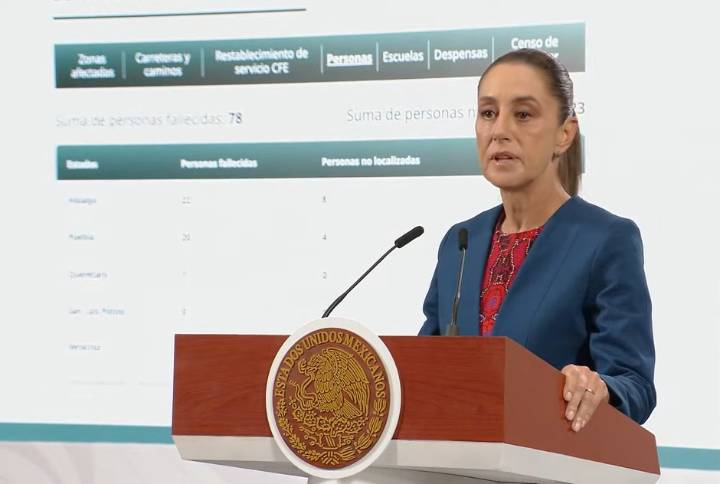 Suman 78 muertos y 23 desaparecidos por inundaciones en cinco estados de México