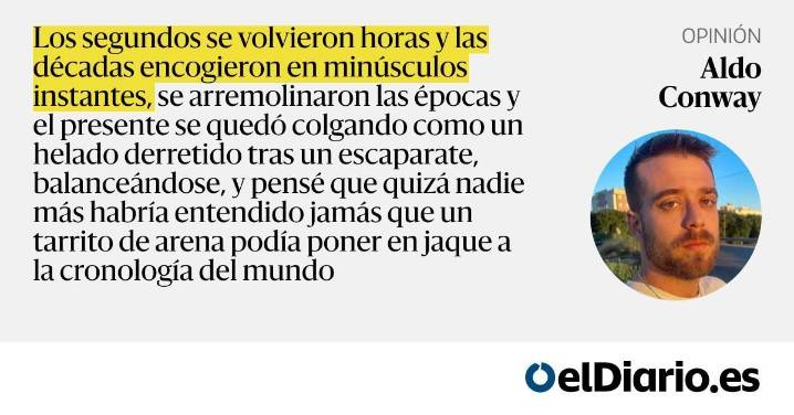 Arenas buscando un reloj