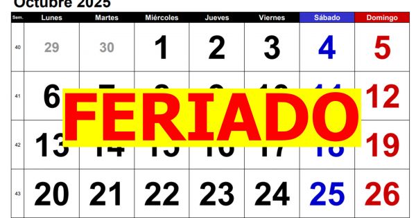 Decretan feriado el lunes 20 de octubre y habrá un nuevo fin de semana largo, ¿a quiénes beneficia?