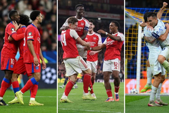 Con goleadas del PSG, Arsenal e Inter: todos los resultados de la jornada en la Champions League
