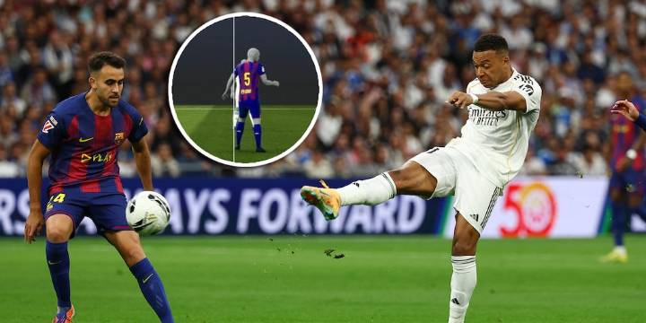 La milimétrica definición del VAR que anuló un espectacular gol de Mbappé en el clásico entre Real Madrid y Barcelona