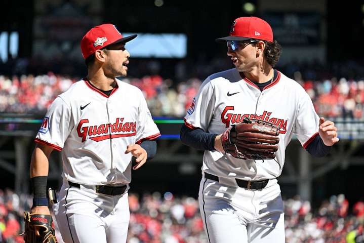 Guardians’ Steven Kwan looks around the outfield and sees new faces, and all the talent Cleveland needs to win AL wild card Game 3