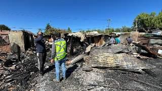 Tres familias fueron afectadas por incendio registrado en Graneros