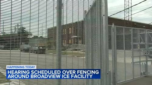 Judge says decision on lawsuit by village of Broadview over ICE facility fencing will be made by Thursday