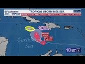 Tracking the Tropics: Tropical Storm Melissa expected to become stronger
