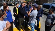 Katopodis recorrió obras de pavimentación en Lomas de Zamora