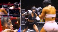 Video: Karina García tuvo que recibir oxígeno tras perder su pelea contra Karely Ruíz