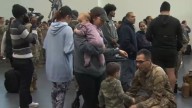 Connecticut families say goodbye to deploying National Guard members