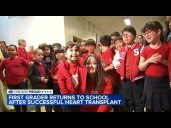 1st grader welcomed back to Chicago school after successful heart transplant