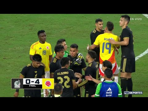 Resumen, video y goles: Colombia goleó 4-0 a México en partido amistoso