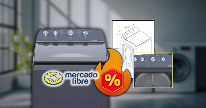 Mercado Libre remata Lavadora automática Whirlpool Xpert System de 18 kg, con eficiencia, capacidad y ahorro en un solo equipo