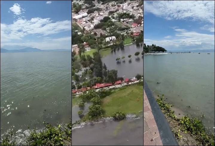 VIDEOS espectaculares: así luce el Lago de Chapala al 76.69% de su capacidad